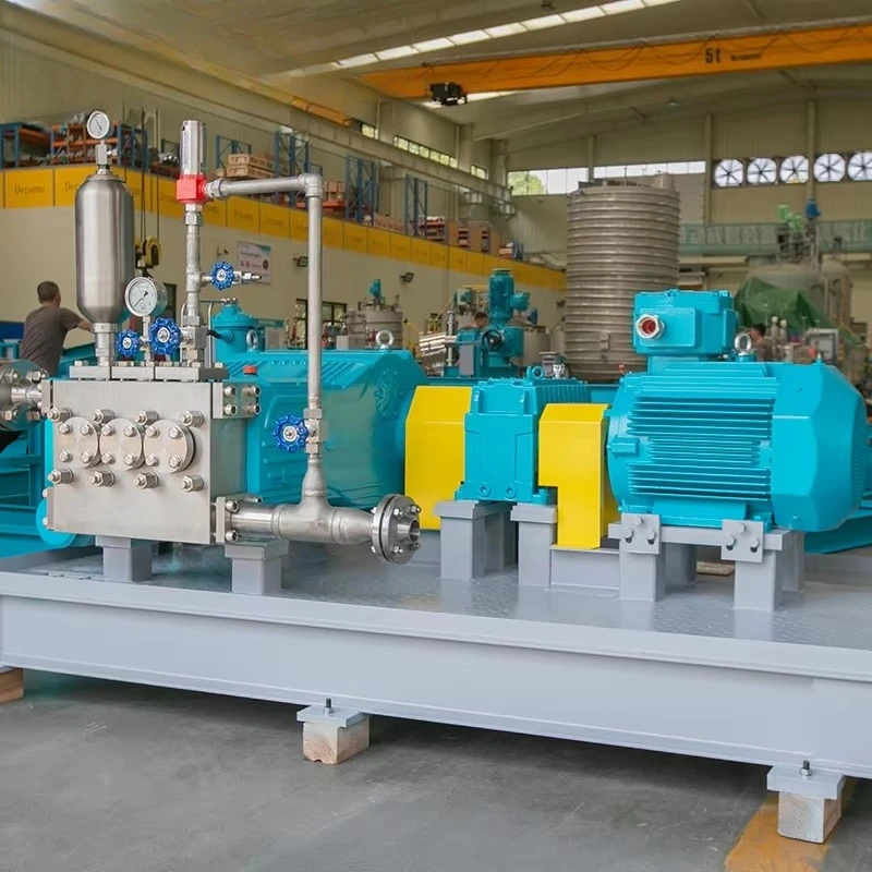 High Pressure Plunger pump 3HD120B-B10-5.2 Fully-enclosed Fluid Chamber Explosion-proof Motor Clean Water