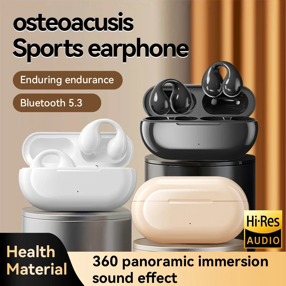 

Wireless Bluetooth Earclip Earphone Outdoor Sport Earbud With Charging Bin HIFI Sound Earbud For Xiaomi Running Painless Headset