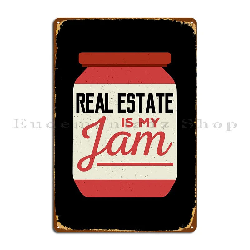 Funny Real Estate Metal Plaque Create Rusty Bar Wall Mural Party Tin Sign Poster