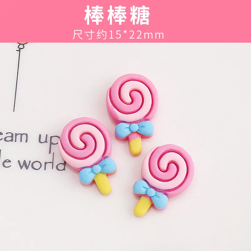 10Pcs Cartoon Icecream Lollipop Cookie Donut Resin Sewing Buttons For Baby Clothes Novelty Child Accessories Craft DIY Supplier