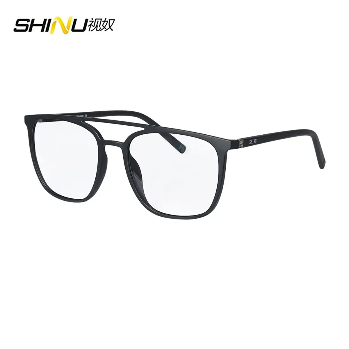 shinu-プログレッシブガラスアセテートフレーム男性多焦点老眼メガネビューメガネ読書拡大鏡処方カスタマイズ