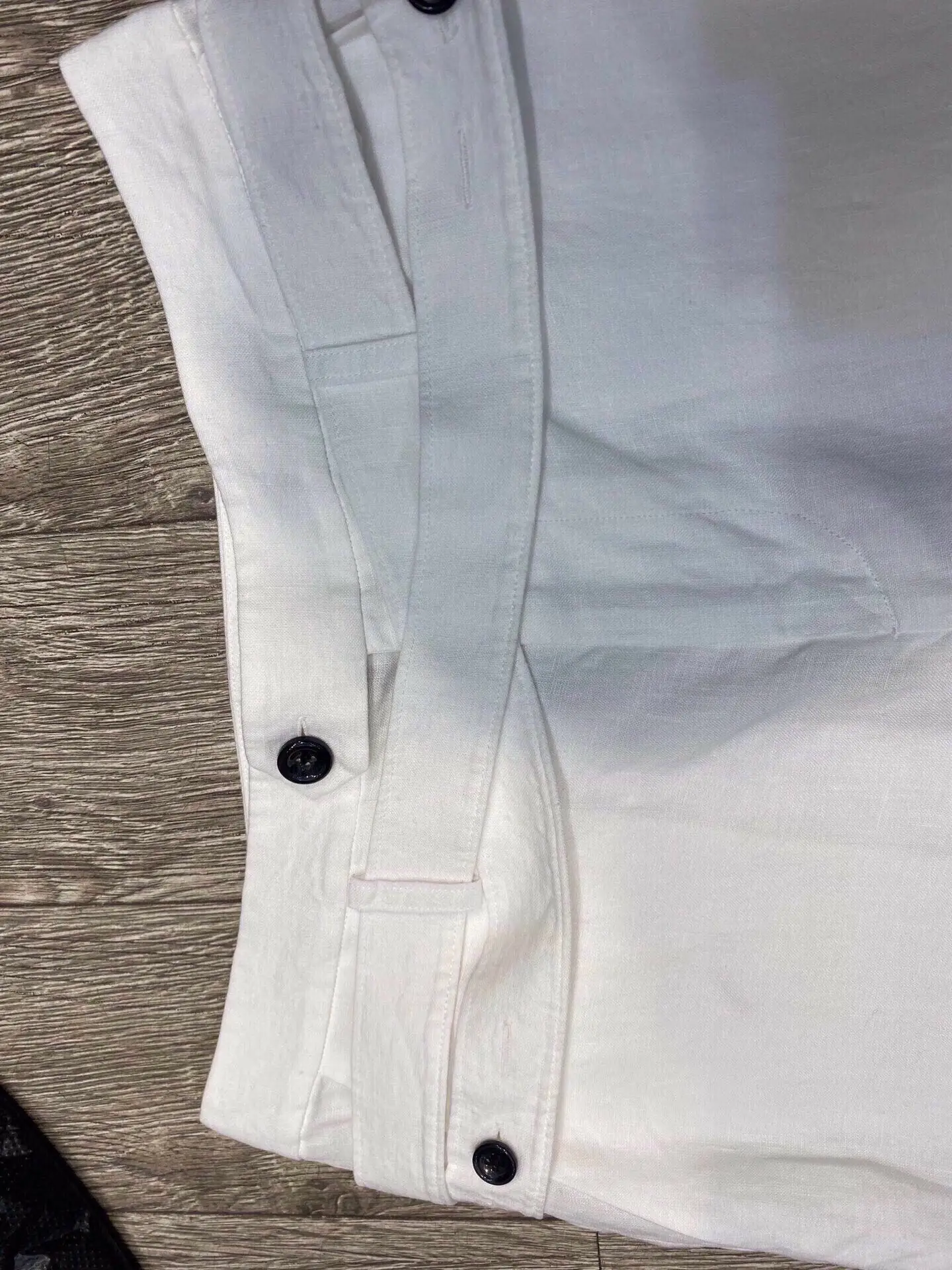 ผู้หญิงตรงกางเกงขากว้างลูกไม้ขึ้นเอวสีทึบสบายๆหญิงผ้าลินินกางเกงขายาว