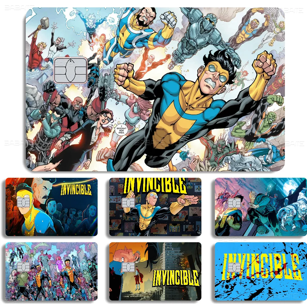 

I-Invincible Anime Spend or Save Funny Shell On Off Ультратонкая наклейка без выцветания для дебетовой кредитной карты
