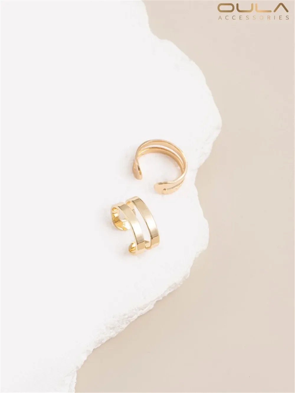 

14K Bag Gold C-shaped Ear Clip No Piercing Diy Handmade Earrings Ear Accessories Hand Made Accessories Ear Bone Clip Ear Buckle