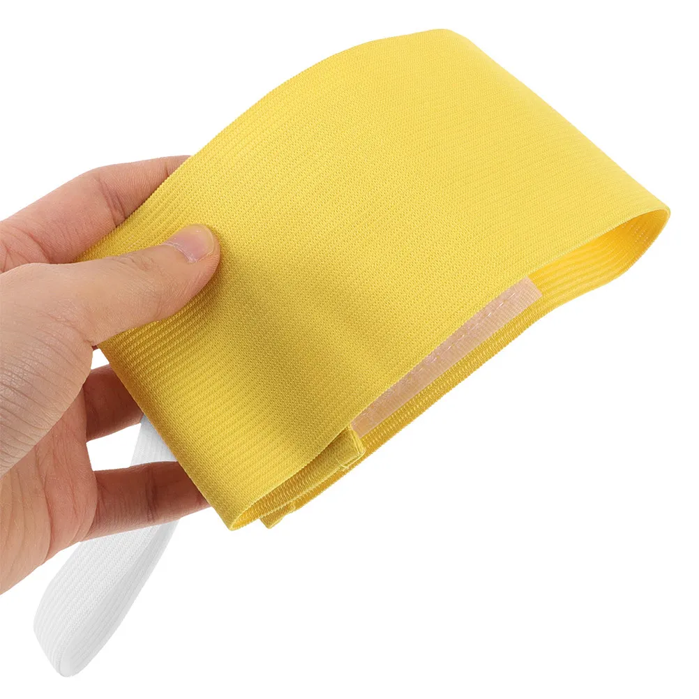 

5Pcs Soccer Captain Armband Adjustable Elastic Reflective Bright Band Unisex Adult Youth Fit for Training Match School