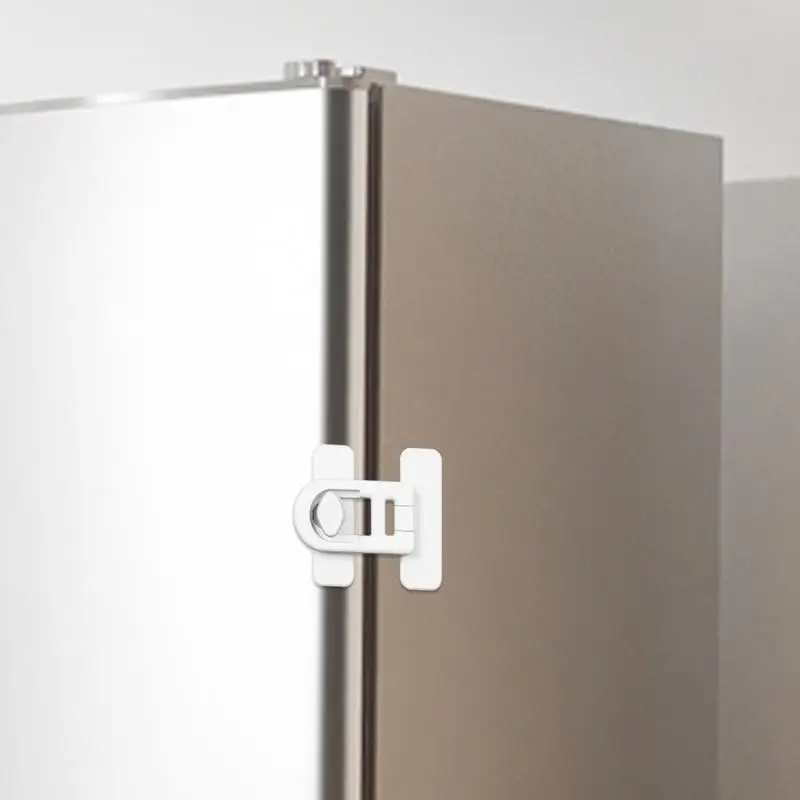 1 Uds. Cerradura para refrigerador doméstico, cerradura para puerta de frigorífico y congelador, cerradura de seguridad para gabinete para niños pequeños, cerradura de seguridad para bebés