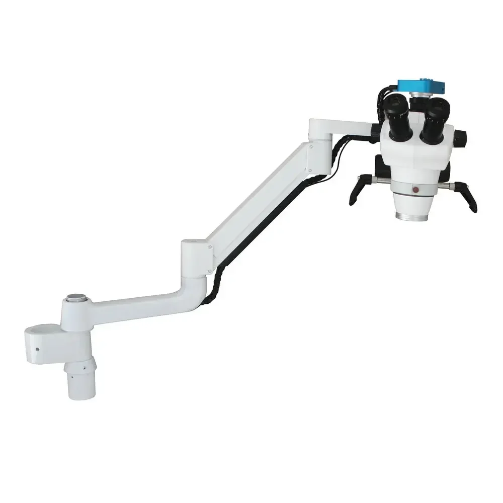 Dental Chair Mounted Easy Move Long Arm Digital Camera 2.5-25x Magnification Surgical Microscope