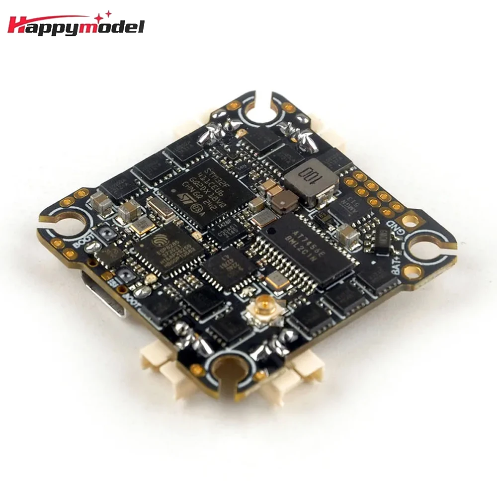 HappyModel CrazyF411 2-4S 2.4Ghz ELRS Betaflight Flight Controller 4in1 Blheli_s 20A ESC and CRSF Receiver For FPV Drone