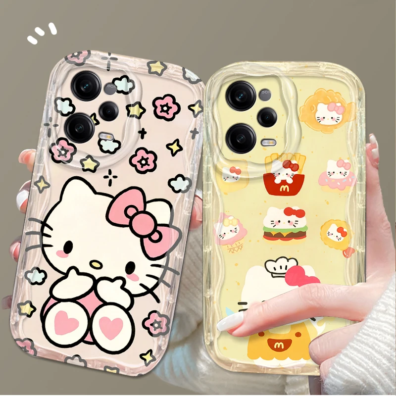 Cute Pink Hello Kitty Phone Case for Xiaomi Redmi Note 14 13 12 11 10 9 Pro Plus 14S 12S 11S 10S 9S Redmi 14C 14R 13C 12 4G 5G
