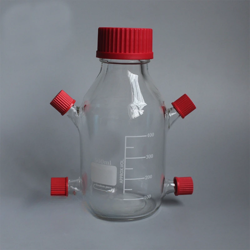 

500ml fermentation feed bottle sampling bottle headspace cap MFC reactor microbial fuel cell cartridge