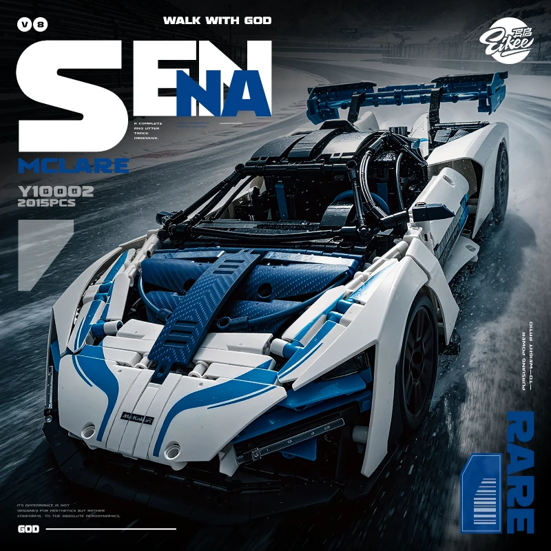 Technic 1:10 Senna Supercar Building Set MOC Double Wishbone 2015 Pieces