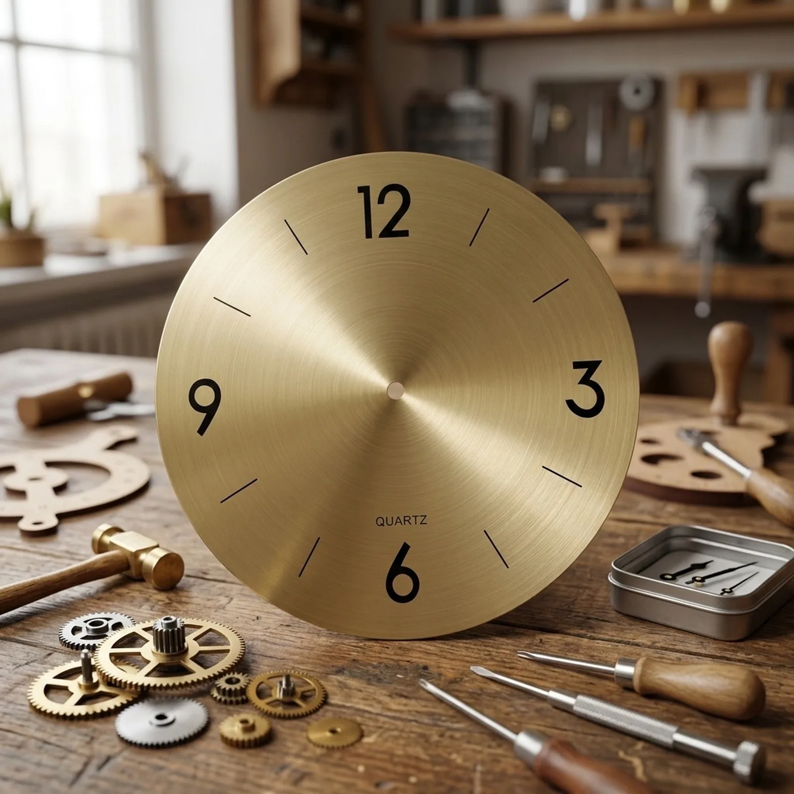 Practical High Quality Clock for dial Face Clock Arabic Numeral Centre Hole 10MM DIY 11.14inch 1pc Aluminium Practical