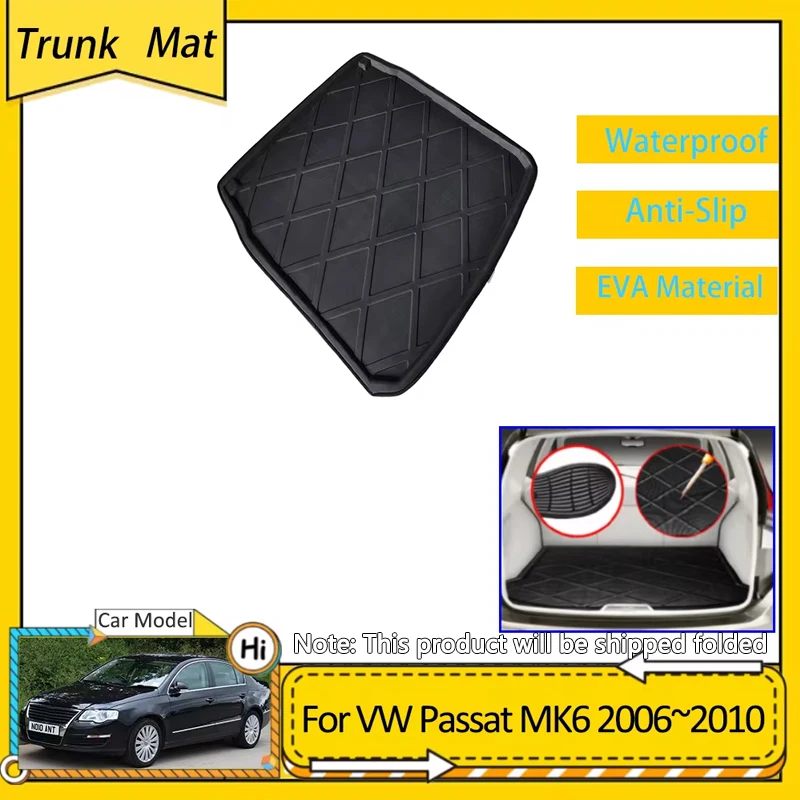 Car Trunk Mat For Volkswagen VW Passat B6 MK6 2006 2007 2008 2009 2010 Cargo Boot Pad Protective EVA Waterproof Carpet Liner