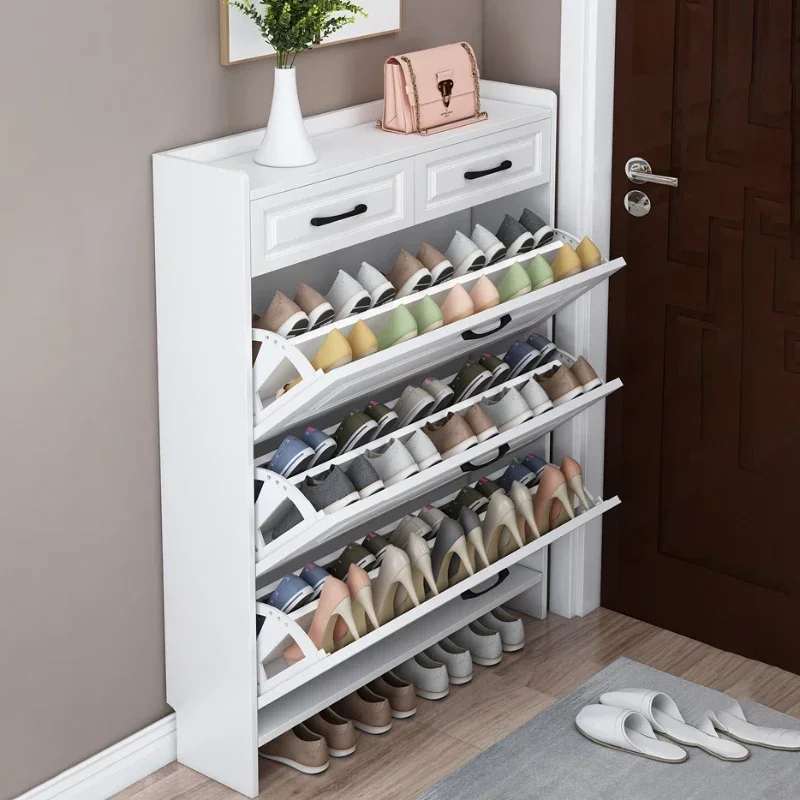 Auvent Wooden Modern Shoe Cabinet Display Closet Hallway Thin Shoe Rack Organizers Organizadores Hotel Furnitures