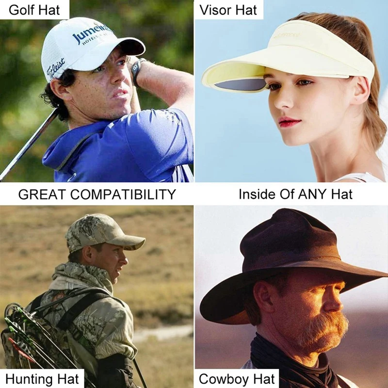 60Pcs Golf Hat Liner Cap Protection Insert Headband Sweatband Disposable Hat Liner Moisture Absorbing Sweat Pads