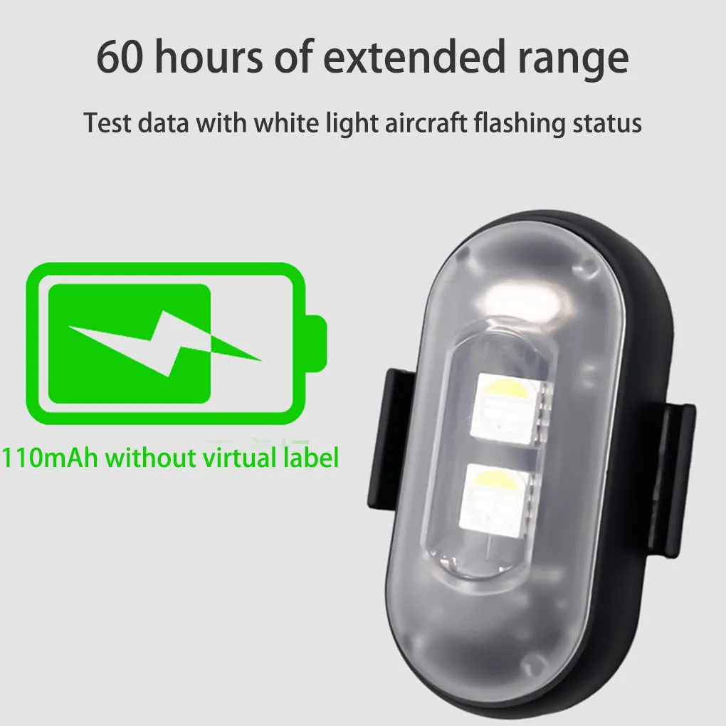 Aircraft Strobe Lights Motorcycle LED Flash Position Wireless Anti-Collision Tail Airplane Warning Light