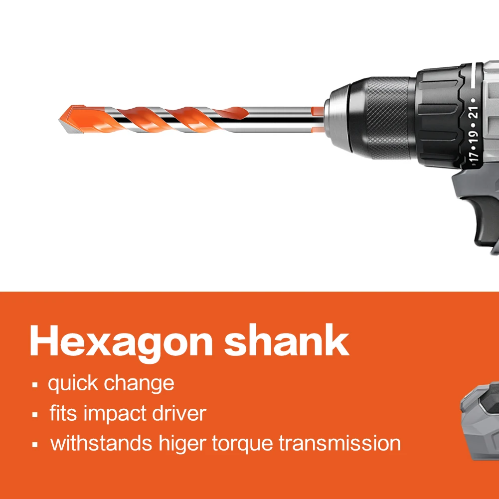 3,4,5,6,8,10,12 مللي متر أفرلورد الحفر بلاط زجاجي لكمة ثقب فتاحة الخرسانة الاسمنت مثلث بت التنغستن الصلب بت أدوات النجارة #2