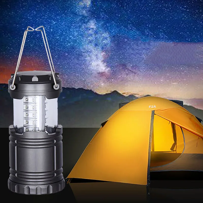 

High Quality Plastic Material 30LED Stretch Camping Light Outdoor Super Bright Camp Tent Light Portable Lamp Pendant Light Hot