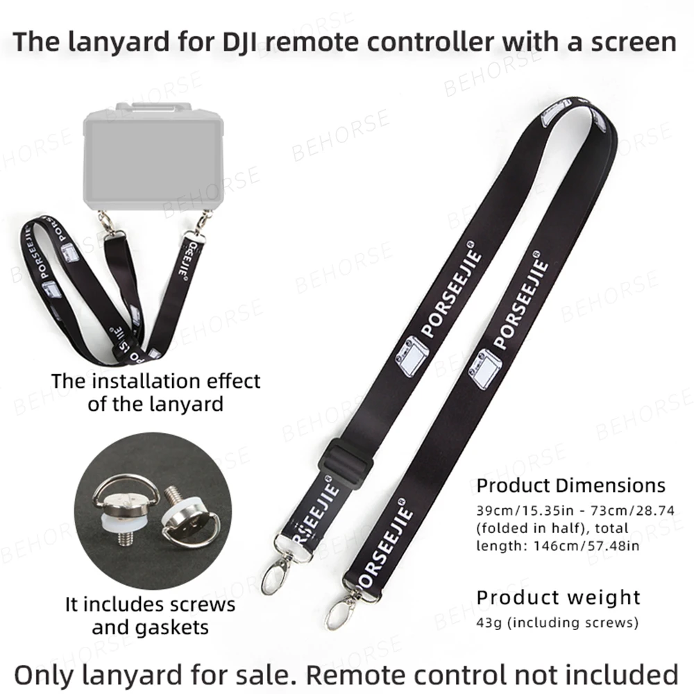 Cordino per telecomando RC Pro 2 Tracolla regolabile con cinghie per appendere lo schermo per accessori drone DJI Mavic 4 Pro