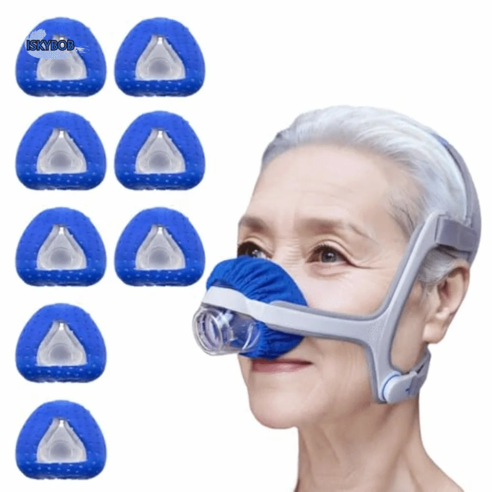 Forros de máscara nasal CPAP reutilizáveis, confortáveis, macios, almofadas de máscara facial completa, tecido respirável, tamanho único, serve para todos os almofadas de máscara CPAP