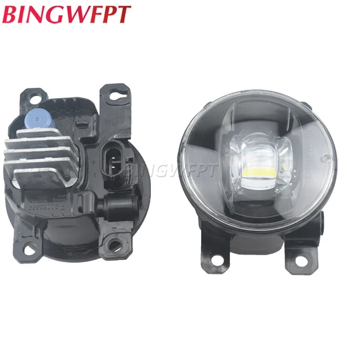 Imagen 2 del producto Luz Led antiniebla para coche, lente de montaje con lámpara de circulación diurna, 12V, para Changan Hunter, Kaicene F70, 2020, 2021, 2022, 2023, 1 par