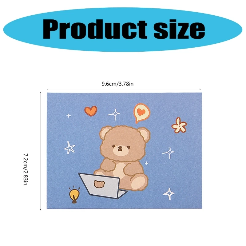 Cartoon Animal Greeting Cards Birthday Card Memos Card Envelope Festival Card 601D