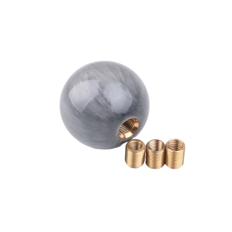 Universal 5 6 Speed Car Cover Gear Shifter Knob Manual Automatic Round Ball Shape Shifter Handle Stick Head Lever AT MT