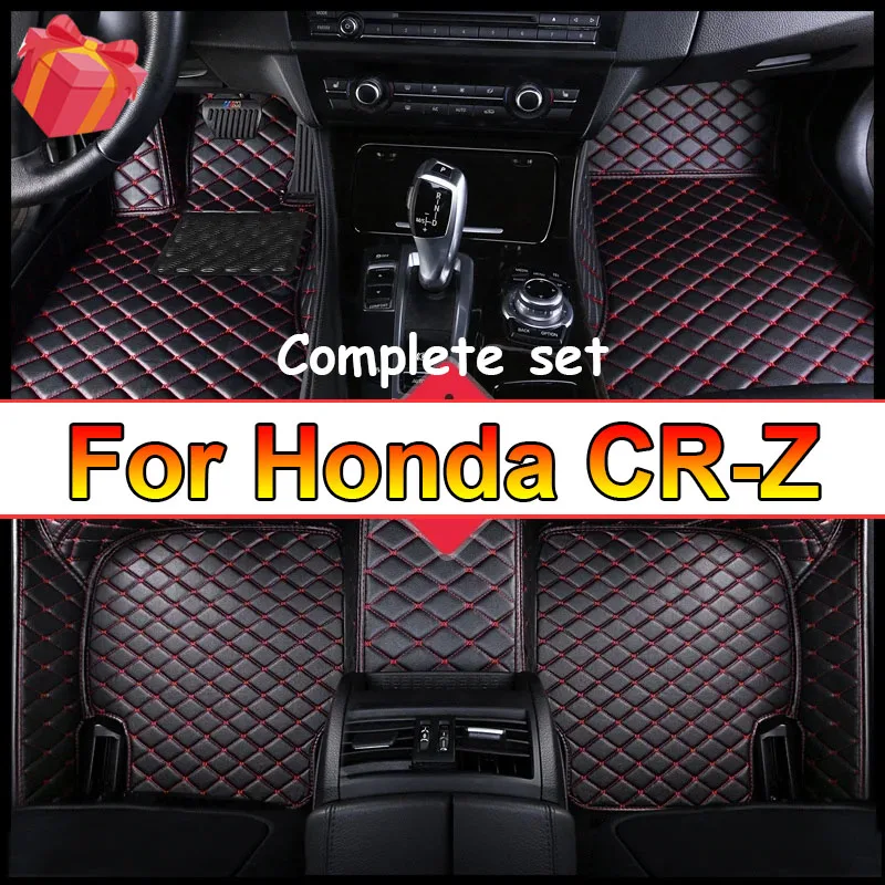 

Автомобильные напольные коврики для Honda CR-Z CRZ ZF1 ZF2 2010 ~ 2016, автомобильные накладки на ножки, роскошный кожаный ковер, детали интерьера, автомобильные аксессуары