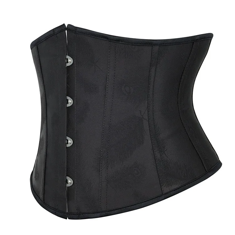 Women Gothic Button Underbust Corset Waist Trainer Slimming Bustiers Lingerie Shapewear Bones Basques Body Shaper