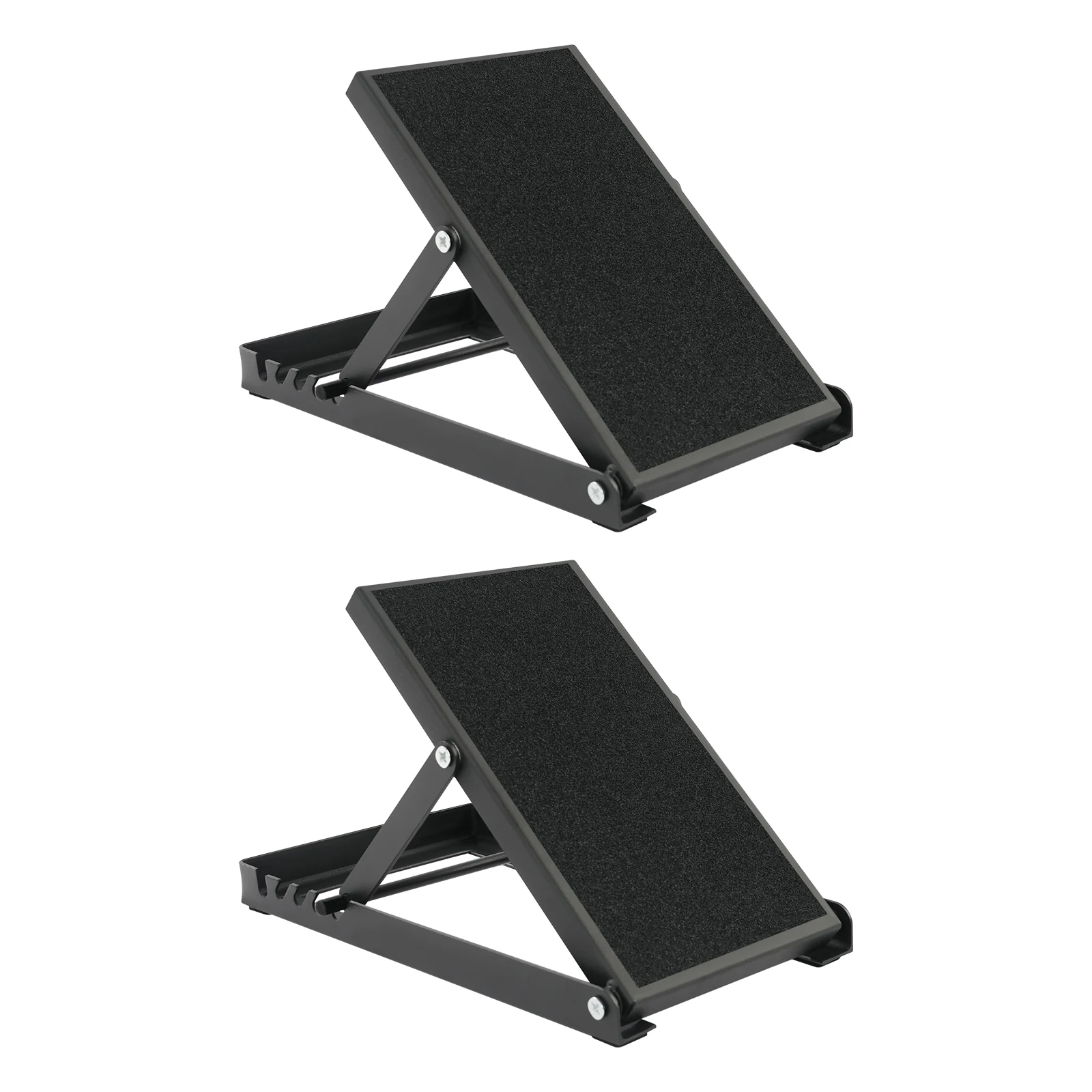 Paire de cale de squat inclinée à 4 angles réglables, planche inclinée antidérapante en fer ABS, blocs d'inclinaison pour les pieds, capacité de charge totale de 200 kg, pour l'haltérophilie, l'étirement des muscles des jambes des coureurs et l'entraînement à domicile