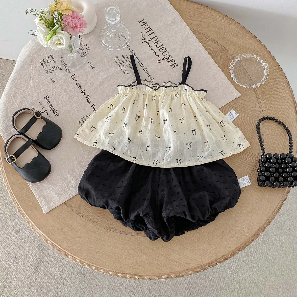 

INS Baby Clothing Sets 2025 Summer Korean Girls Sling Vest Sleeveless Tops+Shorts 2Pcs Suit Toddler Baby Girls Clothes Outfits