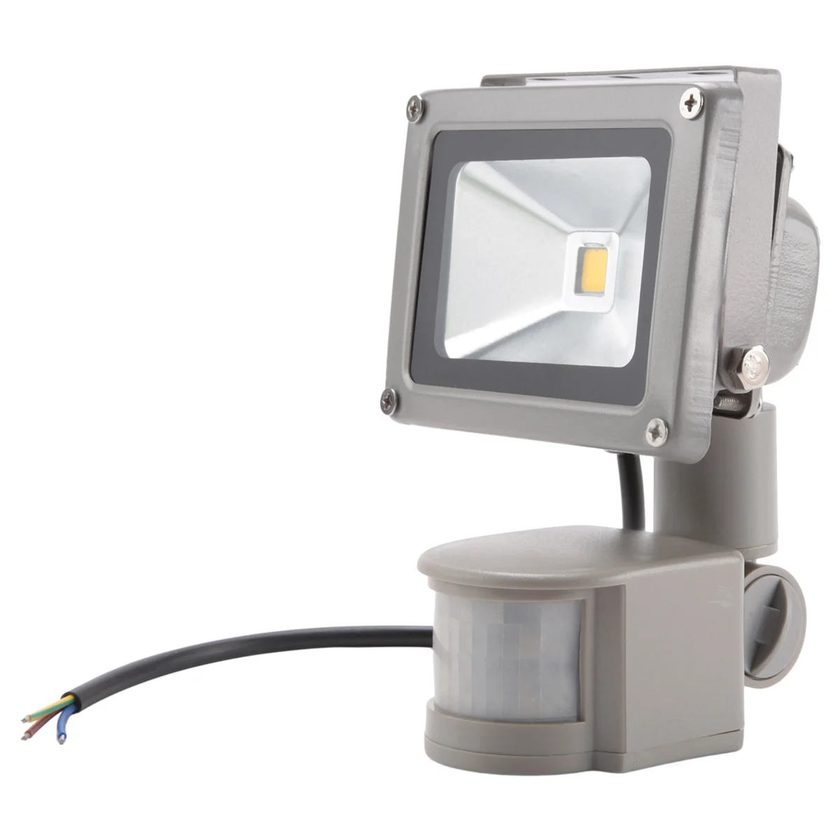 Warm White LED Spotlight floodlight Spotlight floodlight with LED lighting and PIR motion sensor (10 Watts)