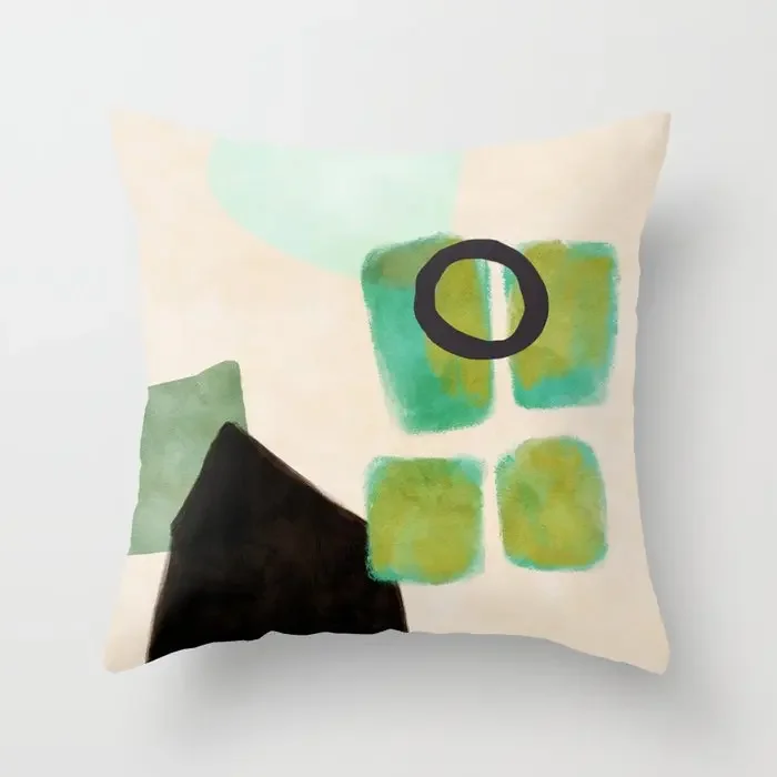 House Decorative Home Pillowcase for sofa Cushion Cover Nordic 40*40cm 40x40 50x50 60x60cm 45*45 Living Room abstract black grey