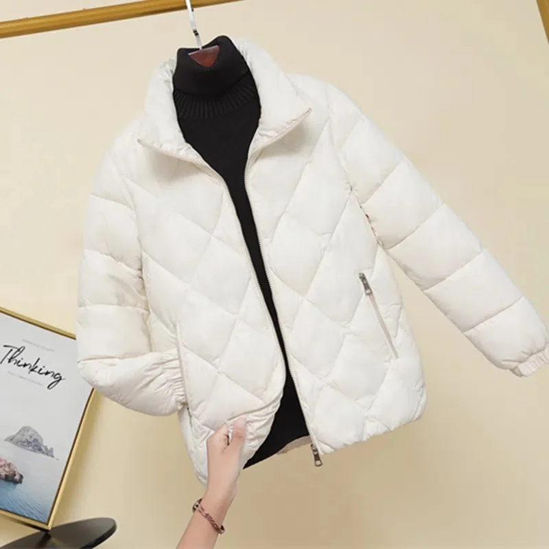 Thickened Warm Female Overwear Tide Glossy Bread Clothes Fashion Slim Cotton Coat 2023 New Down Jacket Women\'s Short Winter Coat