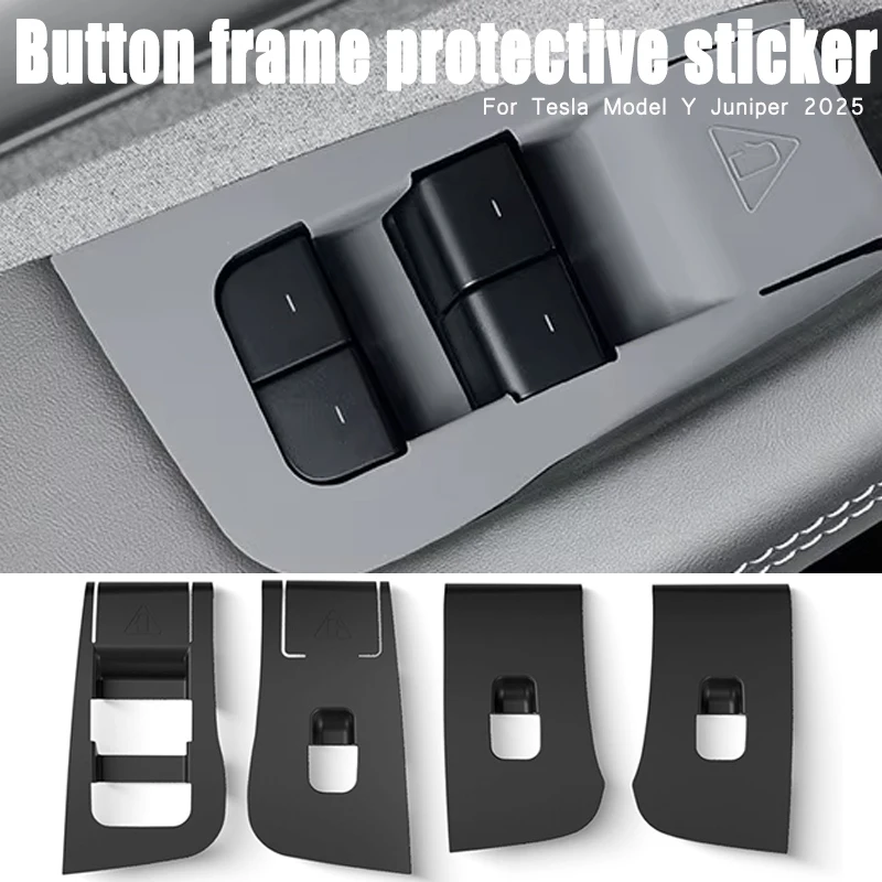 

Window Lifter Switch Buttons for Tesla Model Y Juniper 2025 Door Open Handle Lifter Panel Switch Buttons Cover Stick Accessories