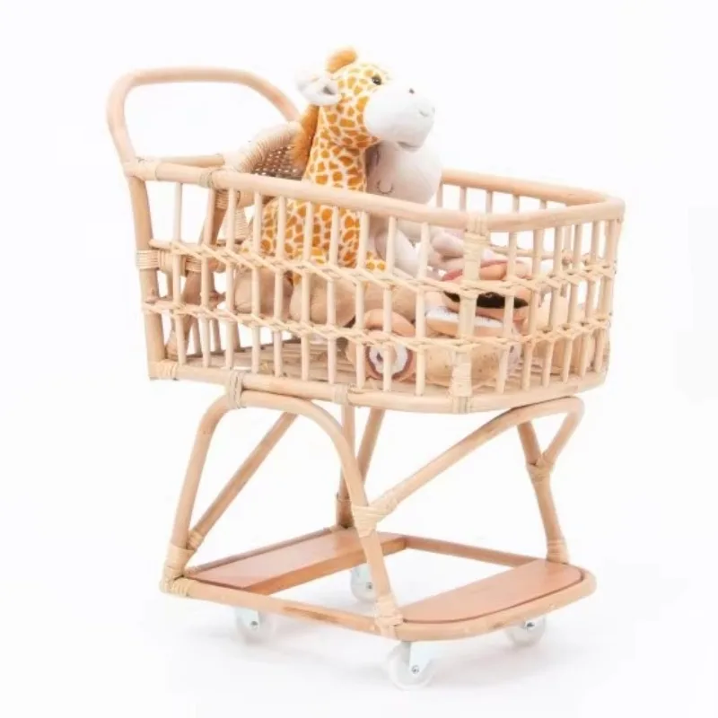 

Beautiful seaweed basket for baby rattan material in the bedroom or living room