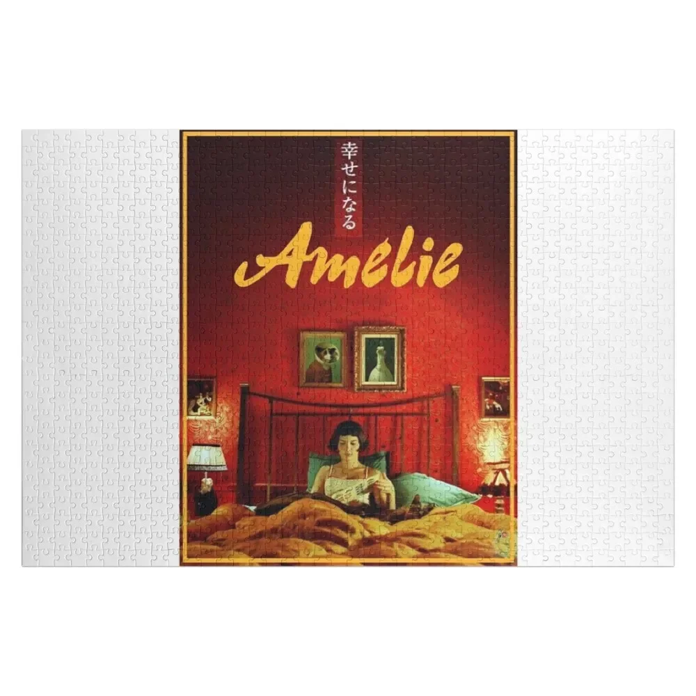 Amelie Movie Poster Classic Jigsaw Puzzle Baby Toy Customized Gifts For Kids Jigsaw Custom Name Wooden Toy Puzzle