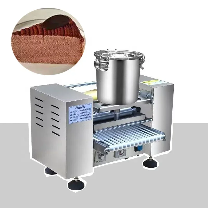 Commercial Automatic Mini Mille Crepe Cake Machine Automatique Thousand Layer Cake Pancake Skin Board Crepe Maker Making Machine