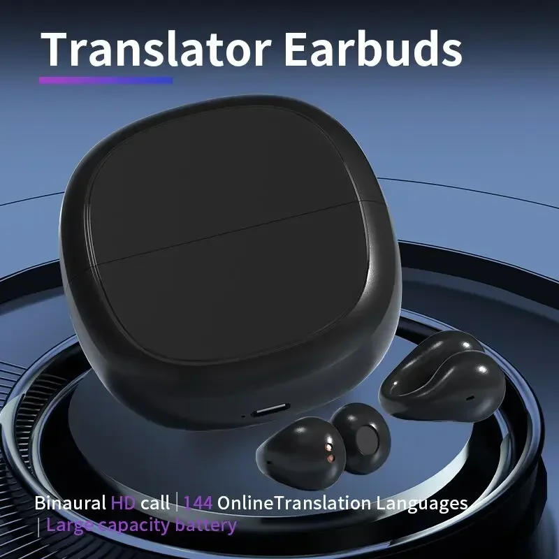 

B7 Wireless Bluetooth Translator Headphone Multifunctional Noise Canceling Earphone 144 Languages Real-Time Languages Translator