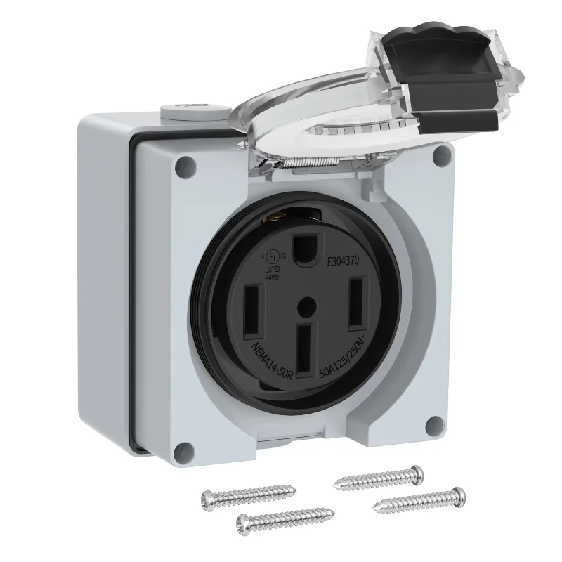 

14-50P 50A Outdoor RV Camper Trailer Socket NEV Parts and Accessories