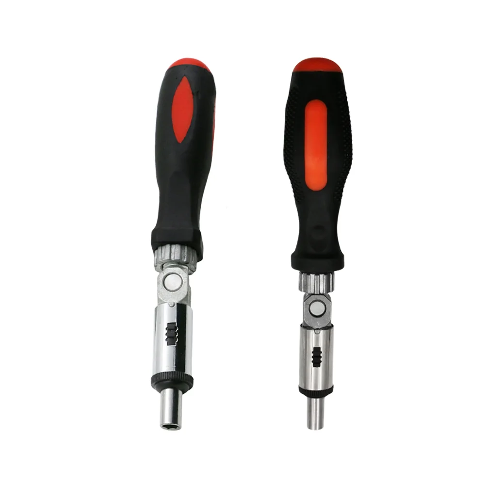 

2Pcs 1/4" 635mm Screwdriver Antiskid Handle Multi-functional 180° Ratatable Hex Wrench Handle Bit Holding Hexagonal Screw Drive