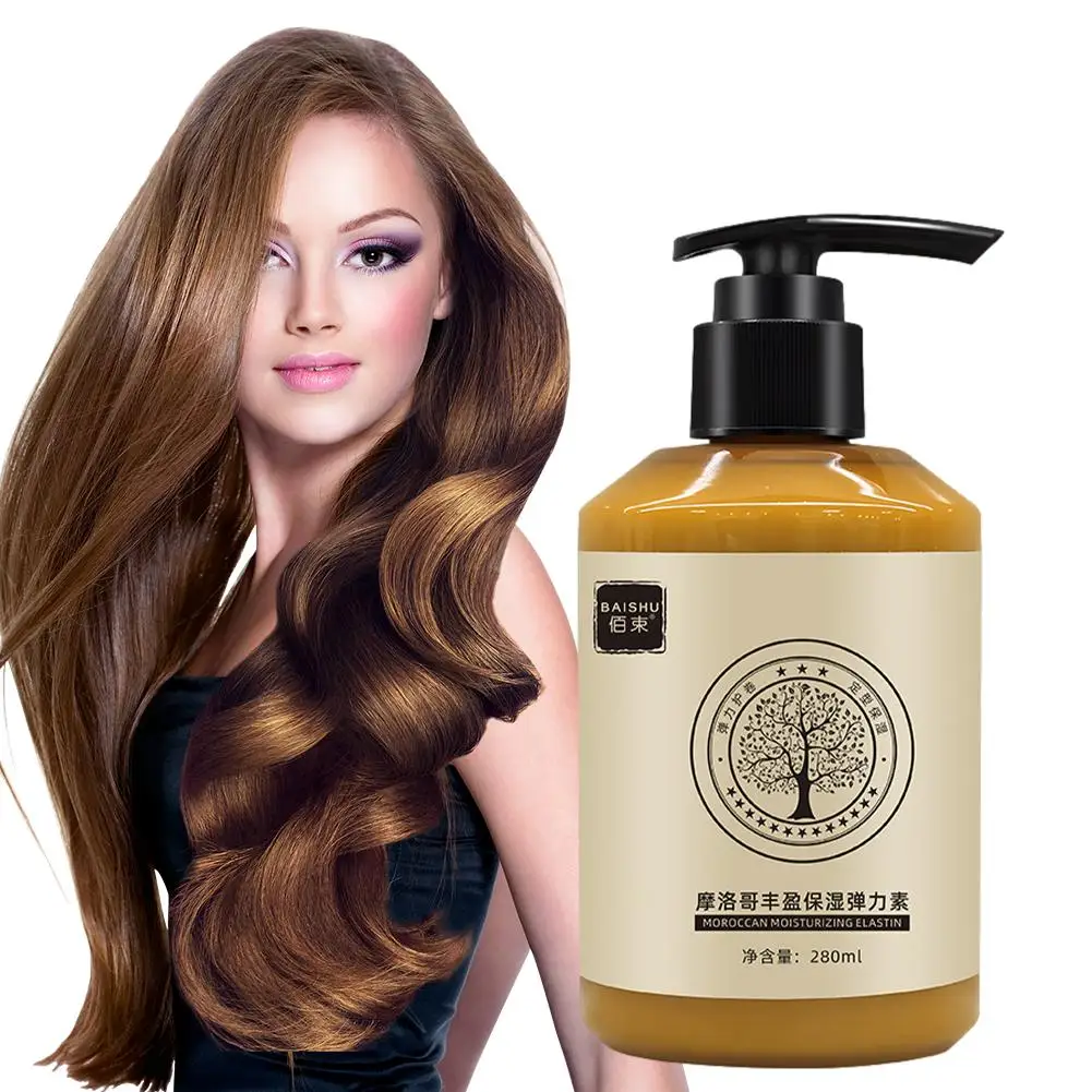 Creme De Estilo De Cabelo De Elasticidade De Longa Duração para Mulheres, Loção De Elasticidade, Elasticidade Marroquina, Volume Anti-Elastina, H0P3