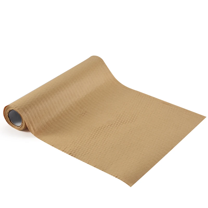 

1 Roll Recycled Packing Paper 12Inch X 33FT Eco Honeycomb Paper For Moving Packaging Wrap Recyclable Cushion Material