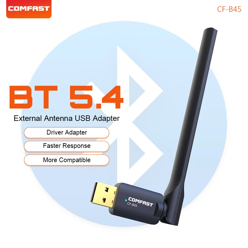 COMFAST USB Bluetooth5.4 Wireless Adapter For PC BT5.4 Dongle Adapter Audio Transmitter For Bluetooth Mouse Speaker Keyborad