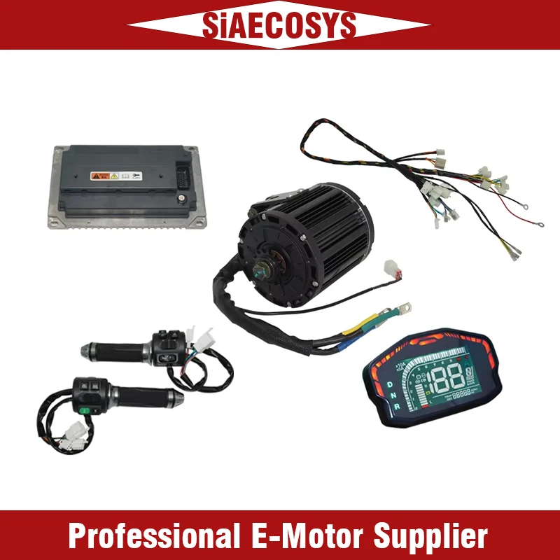 QSMOTOR QS138 7500W Max Continous 90H 4000W Rated Mid Drive Motor With VOTOL EM150/EM200 Electric Motor for Car Convert