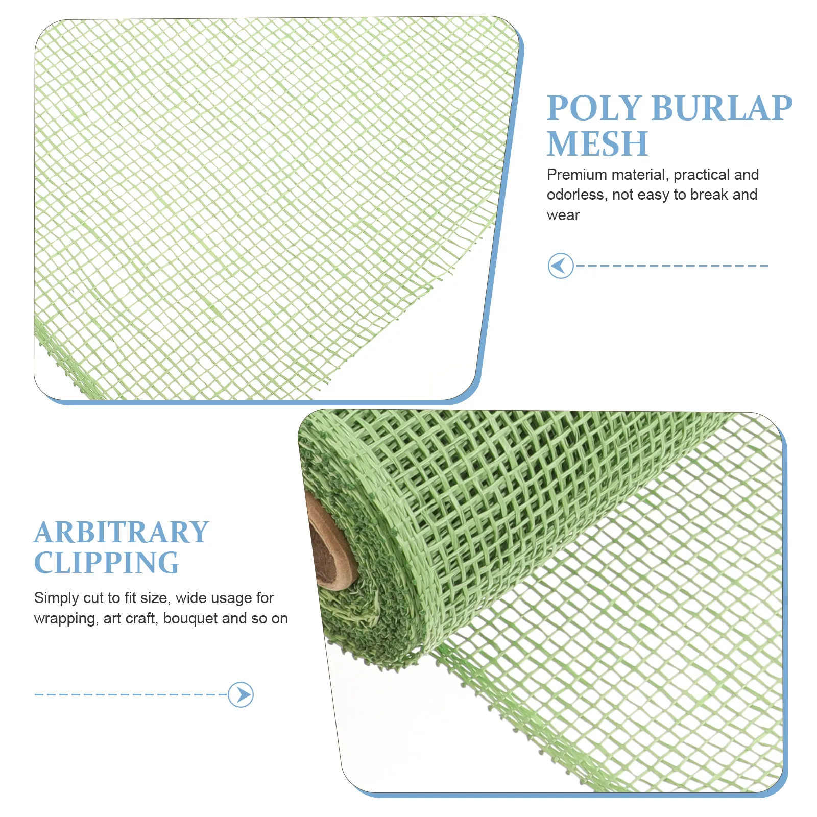 

3pcs Plastic Mesh Fabric Poly Burlap Roll For Diy Crafts Bouquet Wrapping Wreath Garland Packaging Mesh Gift Box Wedding Party