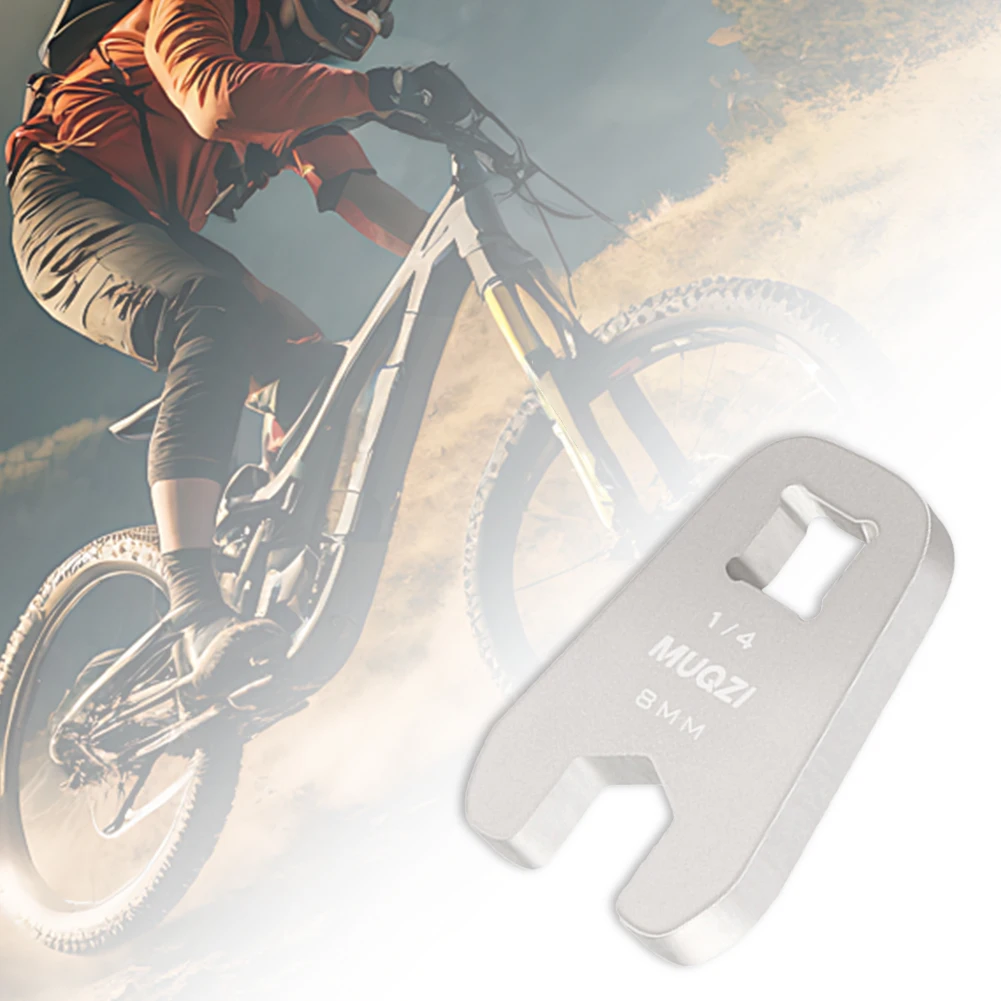 

8mm Bike Disc Brake Cable Wrench Opening Head Bike Hydraulic Brakes Bolt Tool Steel for 1/4 Head Torque Wrench