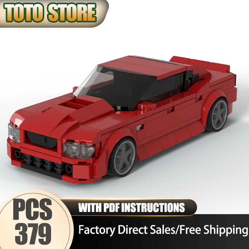 

Moc Building Blocks Tuned 8wide Speed Champions Model Technology Bricks Assembly Holiday Super Sports Car Construstion Gifts Toy