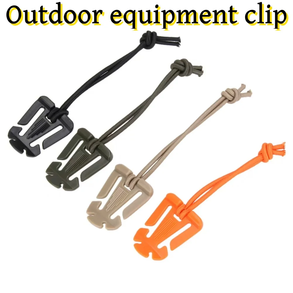 Mosquetón con abrazadera de hebilla para mochila, herramientas de equipo de supervivencia, Clips de mosquetón, gancho para colgar bolsa para acampar al aire libre, caminata salvaje, 2/5 Uds.