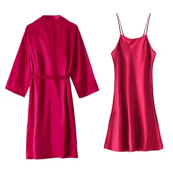 ชุดเสื้อคลุมอาบน้ำชุดกิโมโนสำหรับผู้หญิงชุดคลุมอาบน้ำผ้าเรยอนสำหรับผู้หญิงชุดนอนชุดนอนชุดนอนเสื้อนอน M-XXL ขนาด